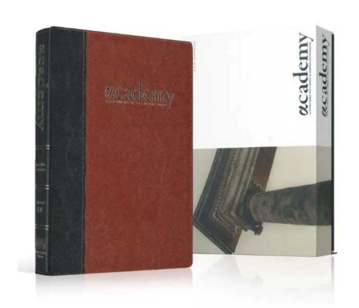 Academy Study Bible - Turkish Goatskin Chestnut Academy Study Bible - Turkish Goatskin Chestnut