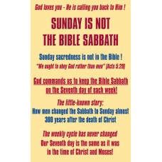 Sunday is not the Bible Sabbath Sunday is not the Bible Sabbath