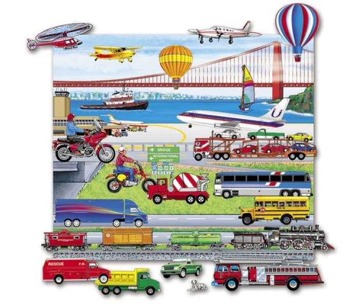 Trucks Train and Planes - Pieces only No Playboard 25709